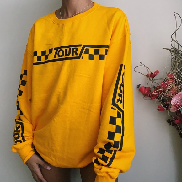 🏁SOLD🏁 CUTE & TRENDY Yellow Justin Bieber Jumper - Picture 2 of 6
